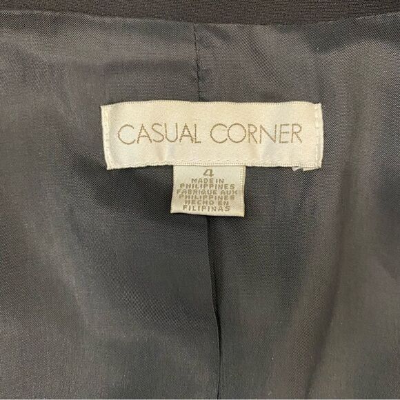 Casual corner pants dress suit black & white sz 4 - Picture 12 of 14